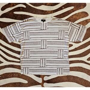 Vintage Fendi Uomo Stripes Short Sleeve T Shirt XXL